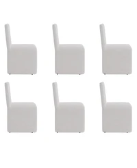Furniture Emila 6-Pc. Fabric Upholstered Dining Chair Set