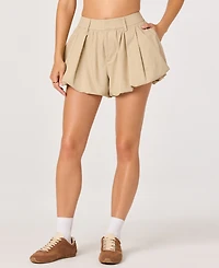 Astr the Label Women's Margeen High-Rise Bubble Shorts