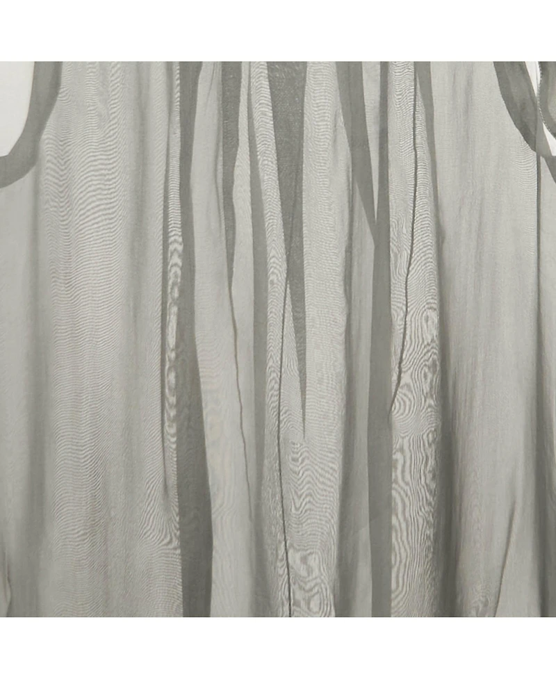 Pre-Owned Stella Mccartney Women's Grey Silk Sheer Sleeveless Top