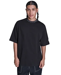 Converse Men's Short-Sleeve Mock Neck T-Shirt