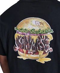 Converse Men's Cheeseburger Graphic Short-Sleeve T-Shirt