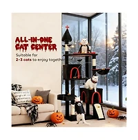 Zeus & Ruta 78" Cat Tree Cat Tower with Coffin Bed