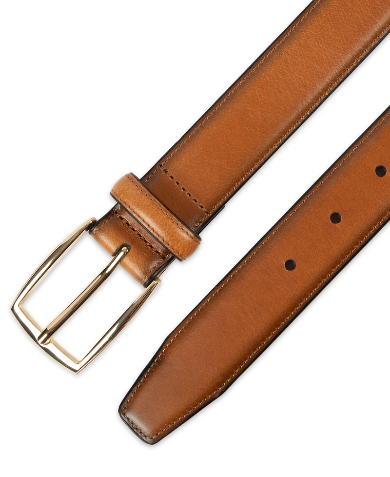 Club Room Men's Luxury Pebbled Leather Belt, Macy's Exclusive