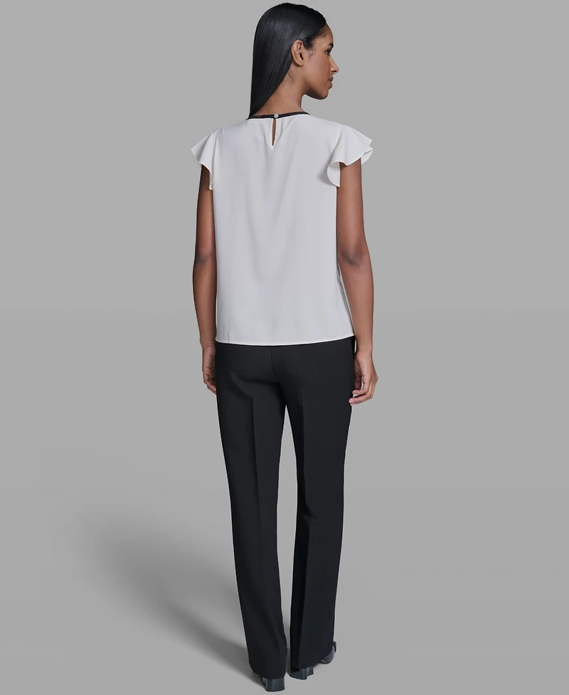 Karl Lagerfeld Paris Women's Round Neck Top