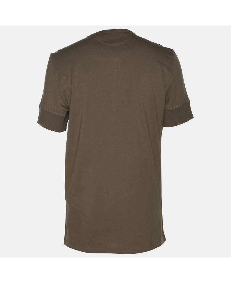 Pre-Owned Tom Ford Men's Olive Green Cotton Knit Henley T-Shirt