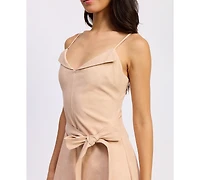 En Saison Women's Donna V-Neck Midi Dress