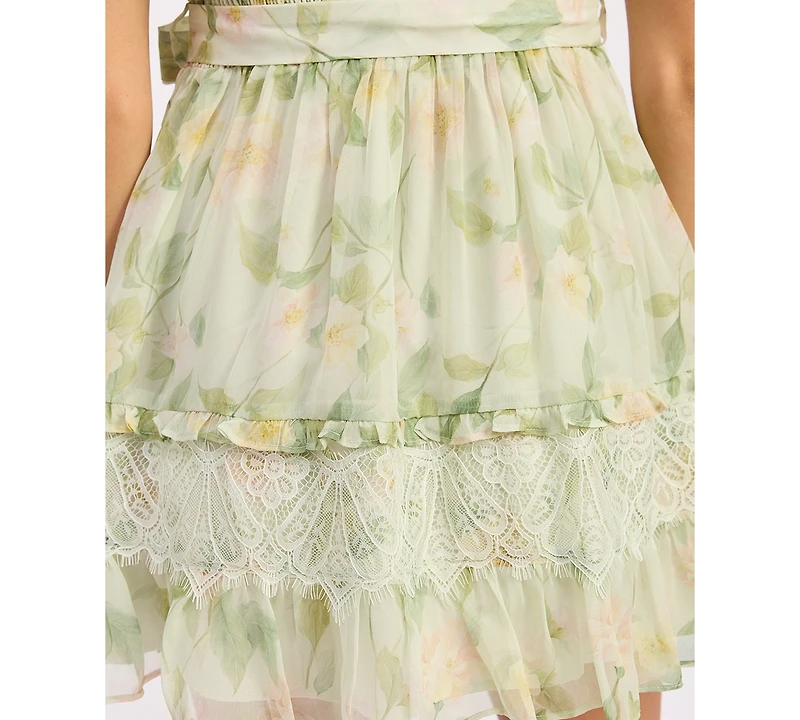 En Saison Women's Paloma Short-Sleeve Mini Dress