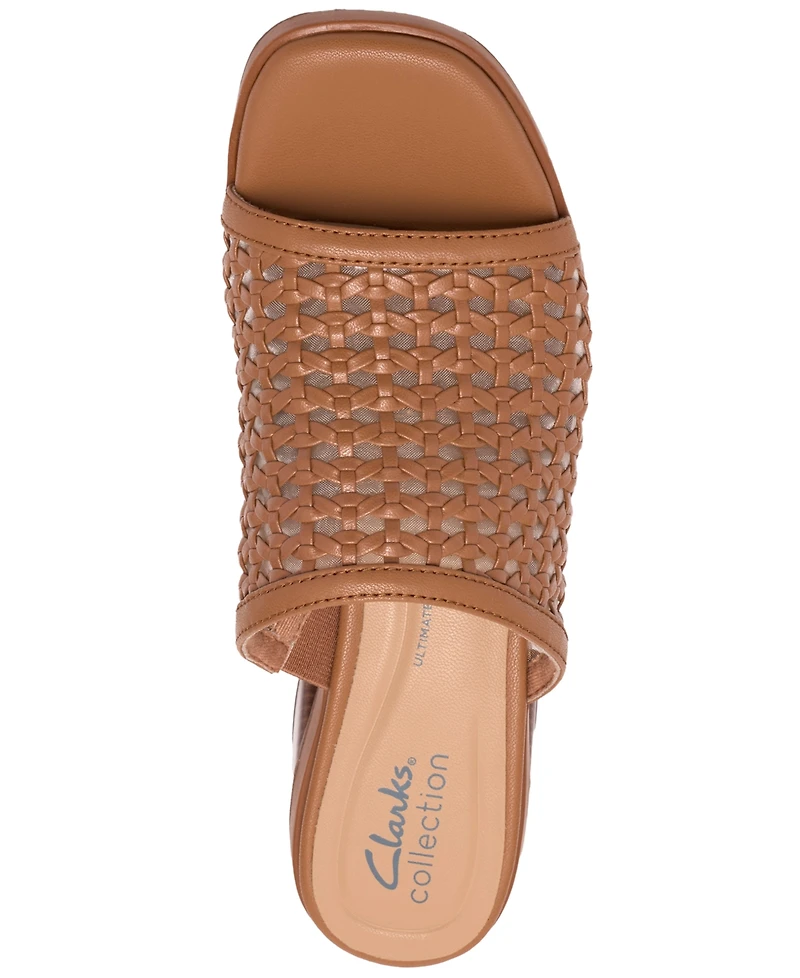 Clarks Women's Jaylan Slide Round Toe Dress Sandals