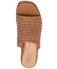 Clarks Women's Jaylan Slide Round Toe Dress Sandals