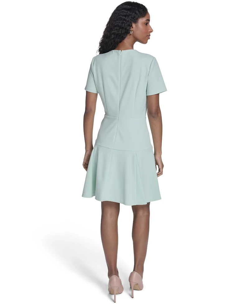 Tommy Hilfiger Women's Short-Sleeve Flippy Skirt Dress