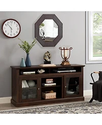 Streamdale Furniture Modern Farmhouse Tv Stand for up to 65" TVs, Brown 60"W