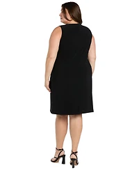 R & M Richards Petite Necklace Sheath Chiffon-Jacket Dress