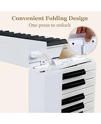 Costway 88-Key Folding Electric Piano Keyboard Semi Weighted Full Size Midi Toy