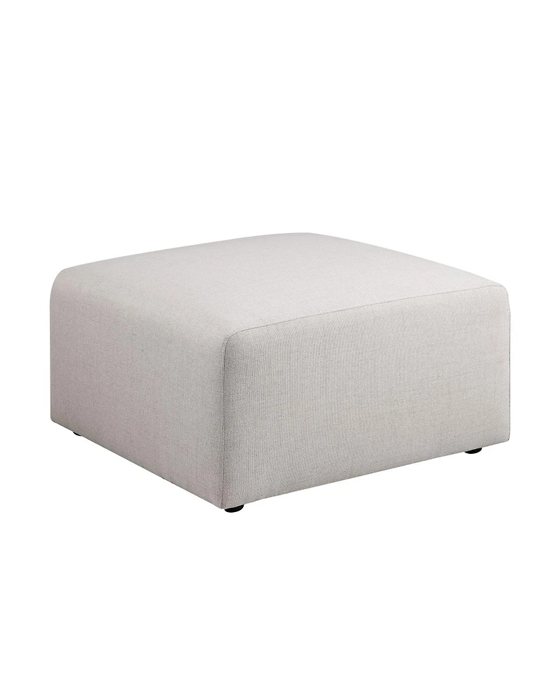 Streamdale Furniture Beige Chenille Sofa Ottoman, 29.92" L x 29.92" W x 16.73" H