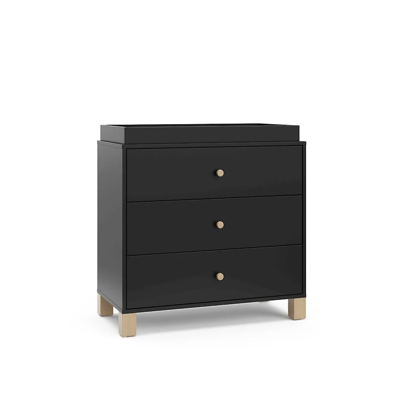 Storkcraft California 3 Drawer Chest with Topper