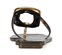 Jeffrey Campbell Linques-j Embellished T-Strap Flat Jelly Sandals