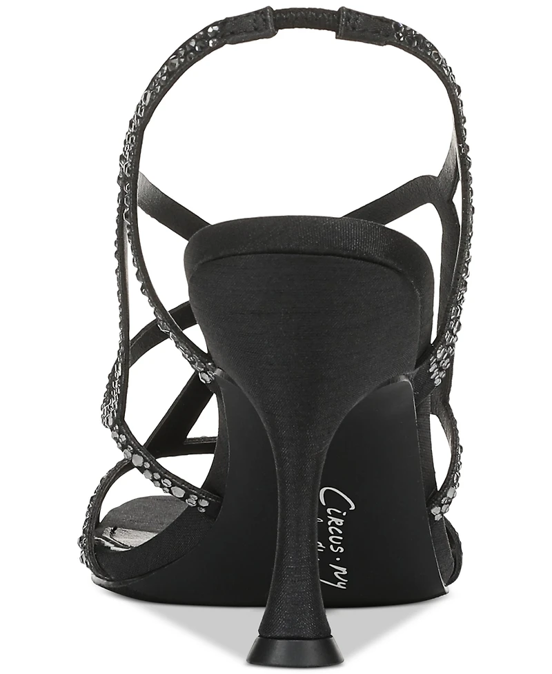 Circus Ny by Sam Edelman Women's Louisa Strappy Butterfly Rhinestone Dress Sandals