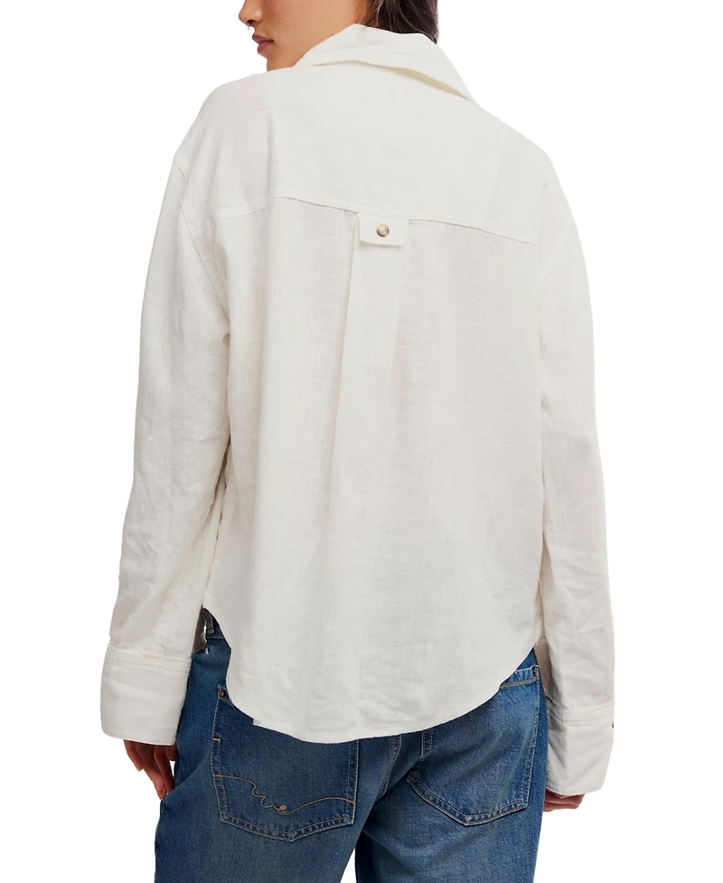 Free People Women's Laurel Button-Up Shirt