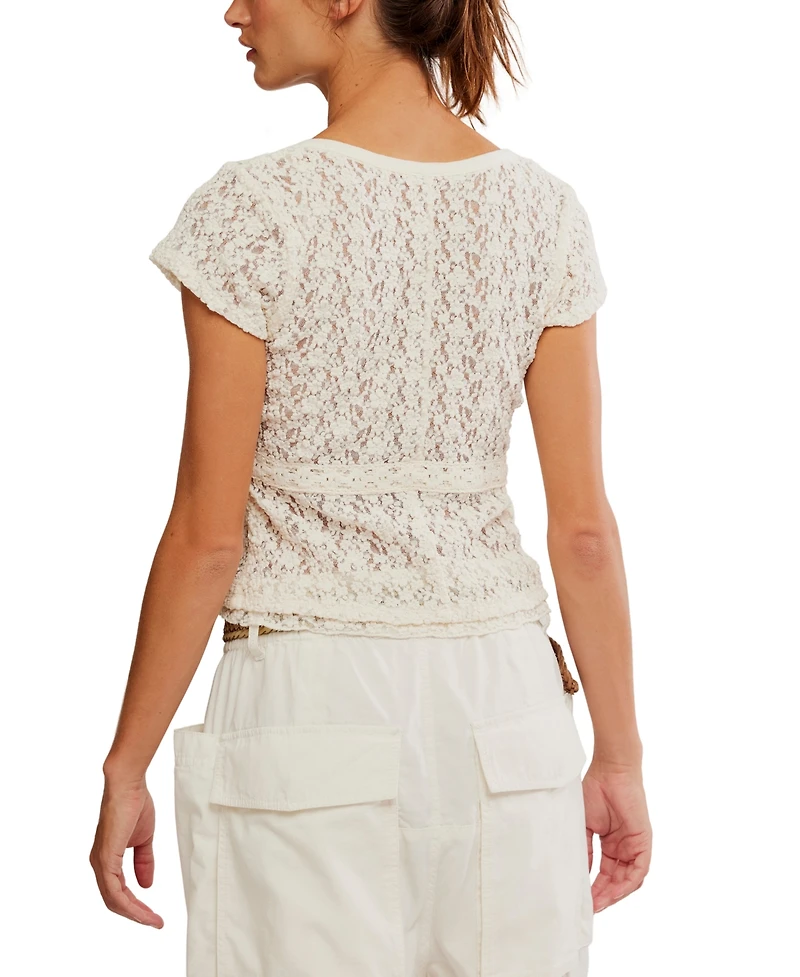 Free People Women's Claro Short-Sleeve Top