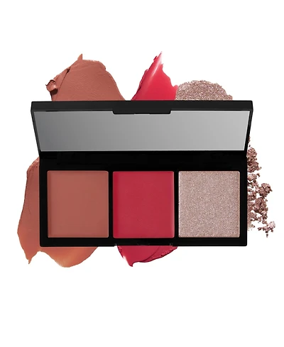 Laura Geller Beauty Multitask Eye, Lip, Cheek Palette Rosy and Bright Palette, 0.11 oz.
