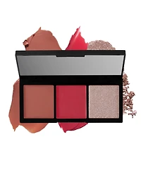 Laura Geller Beauty Multitask Eye, Lip, Cheek Palette Rosy and Bright Palette, 0.11 oz.