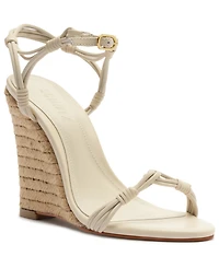 Schutz Women's Nara Round Toe Wedge Sandals