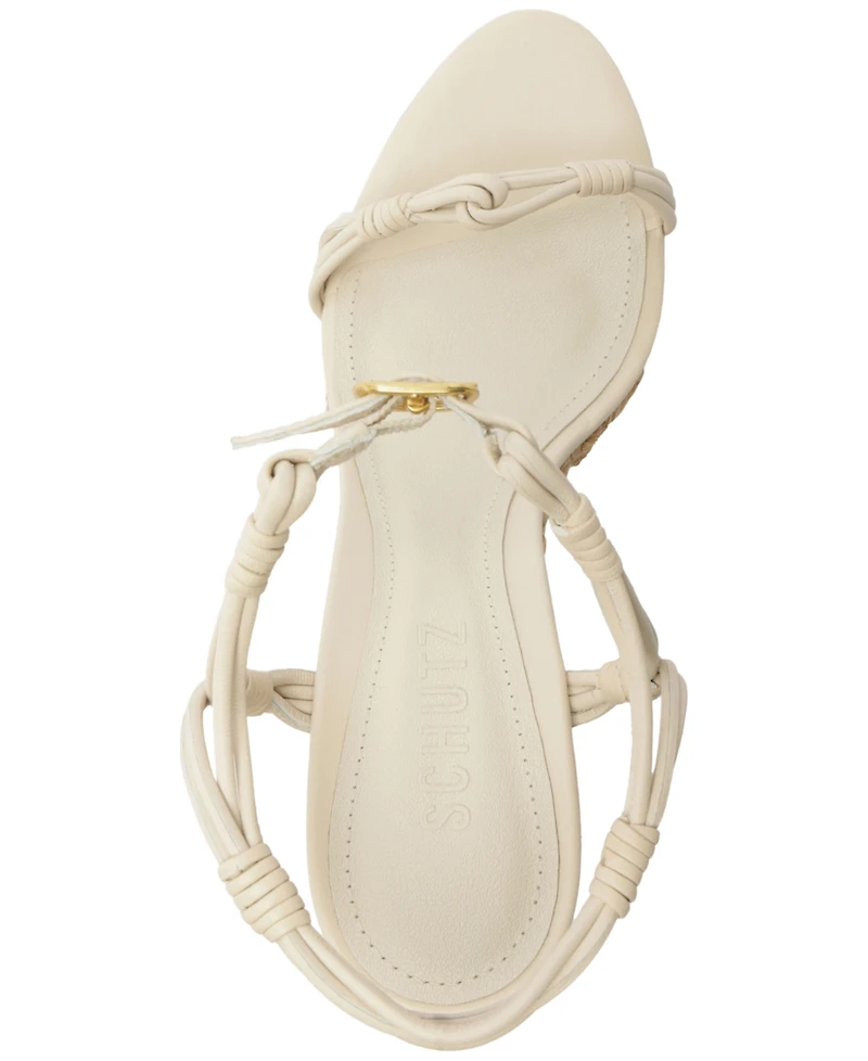 Schutz Women's Nara Round Toe Wedge Sandals