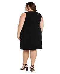 R & M Richards Plus 2-Pc. Floral-Print Jacket Dress Set