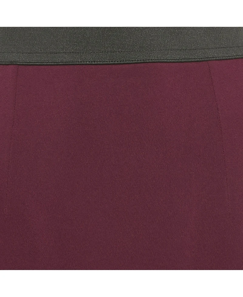 Pre-Owned Dolce & Gabbana Women's Purple Crepe Pencil Skirt