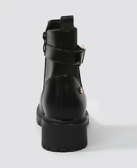 Berness Shane Chelsea Booties with Buckled Strap Detail