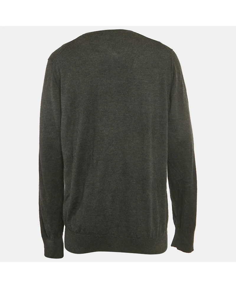 Pre-Owned Dolce & Gabbana Men's Grey Knit Crewneck Sweater