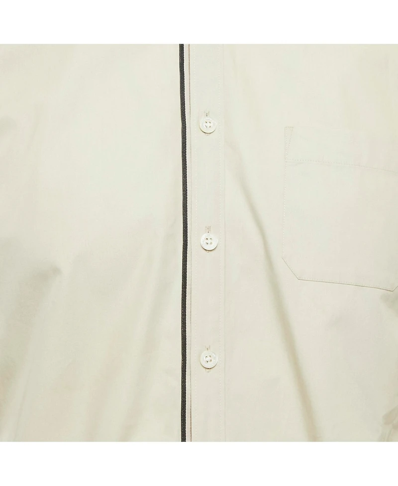 Pre-Owned Burberry Men's Grey Cotton Long Sleeve Shirt