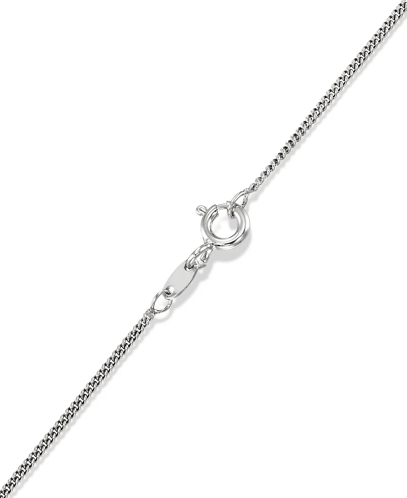 Macy's Marcasite (0.13 ct. t.w.) and Onyx (4-1/2 ct. t.w.) Pendant Necklace in Sterling Silver