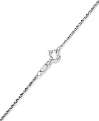 Macy's Marcasite (0.13 ct. t.w.) and Onyx (4-1/2 ct. t.w.) Pendant Necklace in Sterling Silver