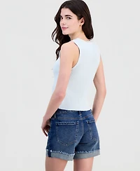 Hippie Rose Juniors' Ribbon-Trim Sweater Vest