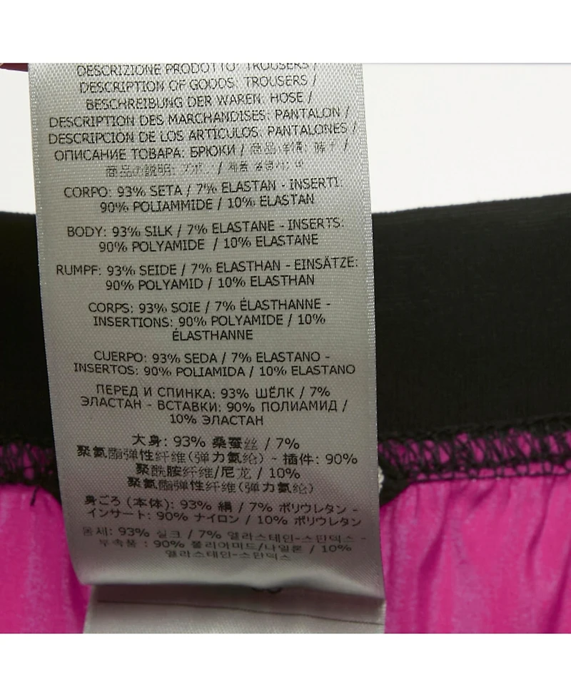 Pre-Owned Tom Ford Women's Pink Logo Band Silk Pj Pants