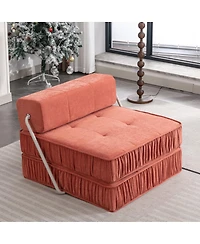 Streamdale Furniture Orange Folding Sofa, Futon Sleeper Chair, Convertible Chair & Mattress