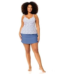 Raisins Curve Womens Plus Size Underwire Aries Tankini Top Skirt