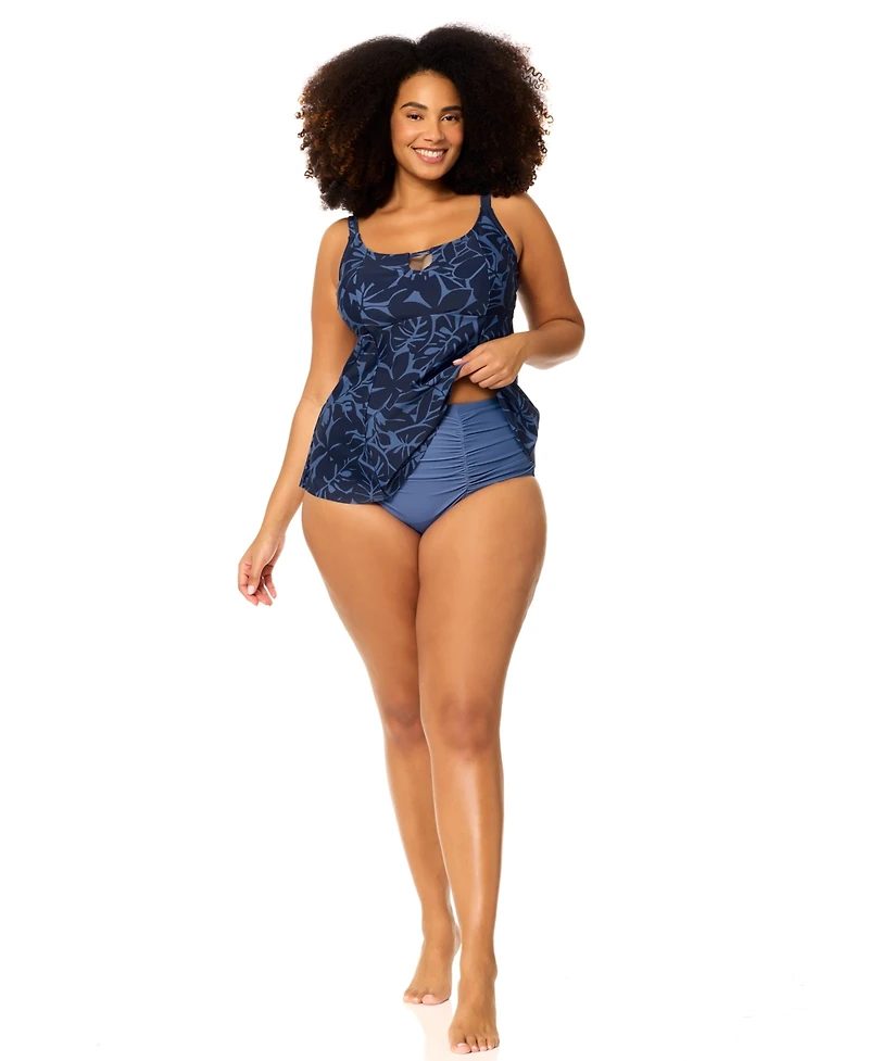 Raisins Curve Plus Shoreline Tankini Top