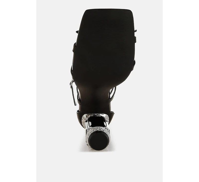 Affluence Jeweled High Heel Sandals