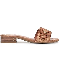 Sam and Libby Women's Kandie Buckle Block Heel Slide Sandals