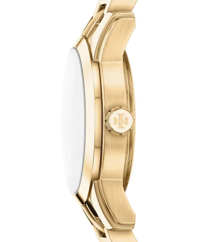 Tory Burch Women's The Miller Round Mini Quartz Two-Hand Gold Stainless Steel Watch, 22mm