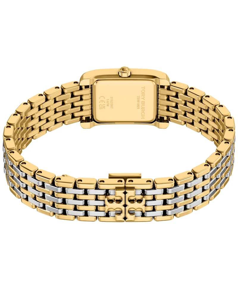 Tory Burch Women's The Eleanor Small Quartz Two-Hand Two-Tone Stainless Steel Watch, 22mm