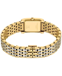 Tory Burch Women's The Eleanor Small Quartz Two-Hand Two-Tone Stainless Steel Watch, 22mm