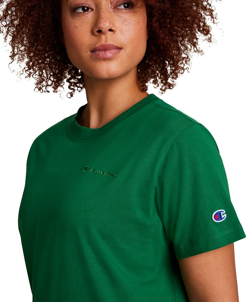 Champion Women's Embroidered Classic T-Shirt