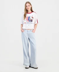 Love Tribe Juniors' Team Hello Kitty Soccer Jersey Graphic T-Shirt