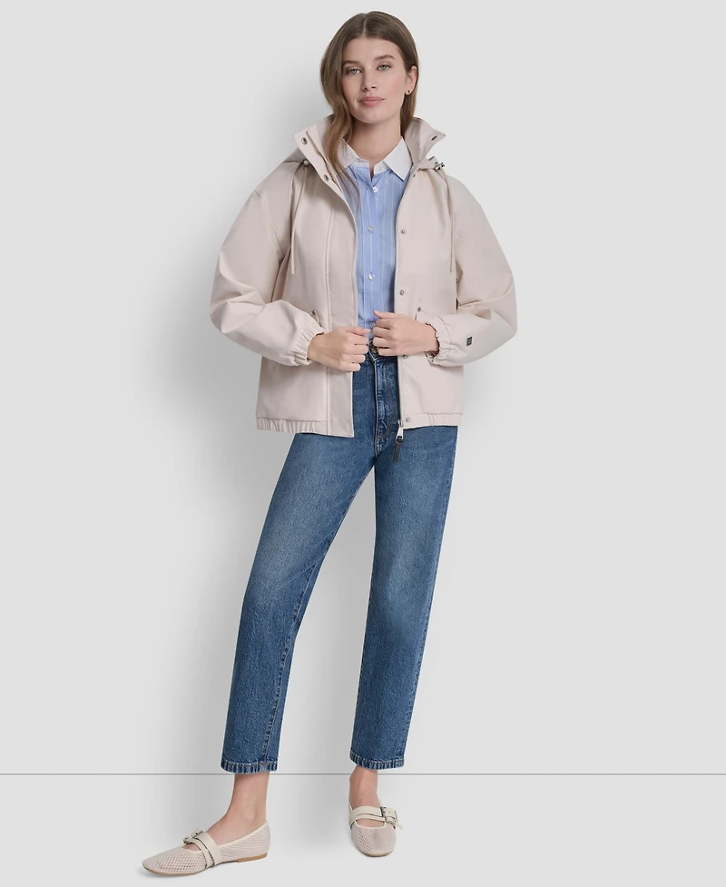 Dkny Petite Bomber Rain Coat