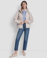 Dkny Petite Bomber Rain Coat