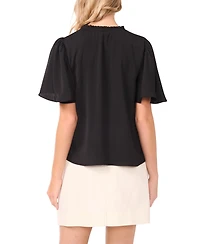 Vince Camuto Women's Tie Neck Short-Sleeve Blouse