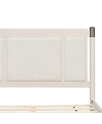 Streamdale Furniture Solid Wood King Bed, No Box Spring Needed